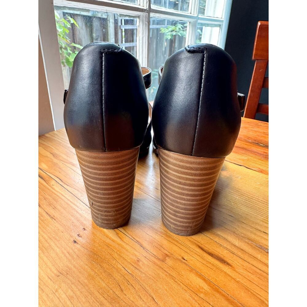 Clarks Sandal Ciera Gull Pump Block Heel Black Women's Size 8 - Picture 3 of 6